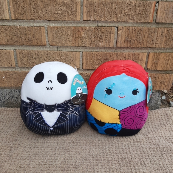 NWT Jack Skellington & Sally Nightmare Before Christmas Squishmallows Plush - Picture 2 of 7